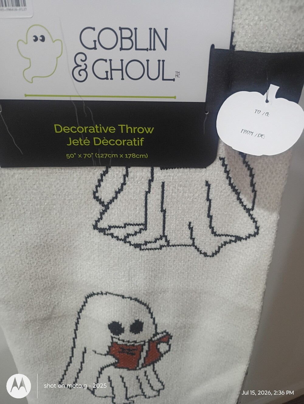 Viral Ghosts Reading Knit Throw Blanket